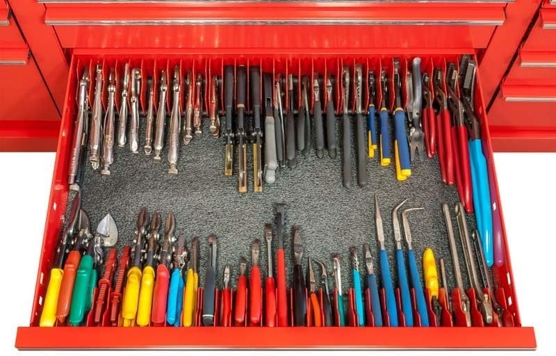 Plier Pro No-Slip Plier Organizer, Holds 10-Tools of Any Size, Rubber Base K…