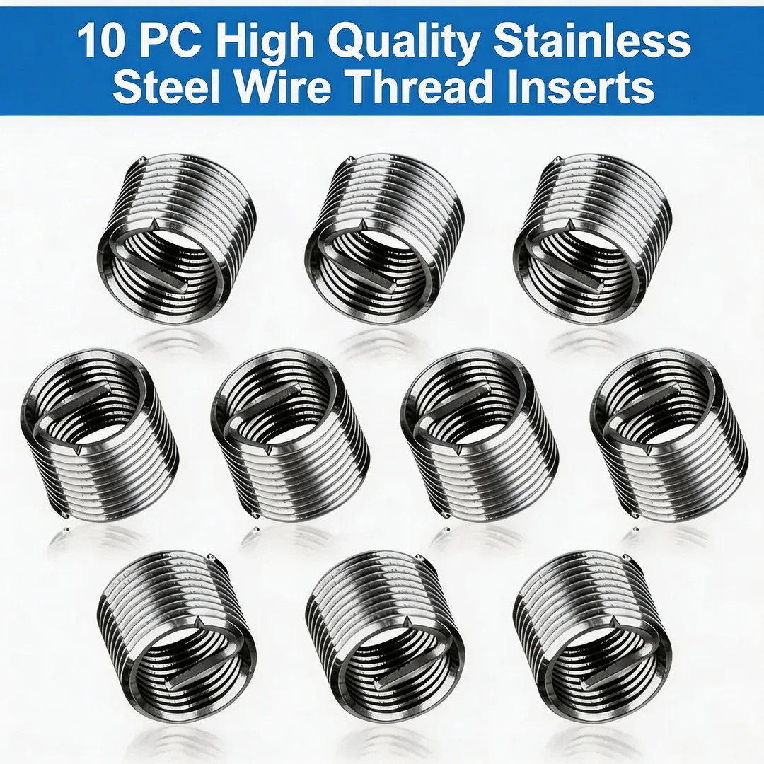 15PC M14 x 1.5 Thread Repair Tool Stainless Helicoil Wire Insert Kit