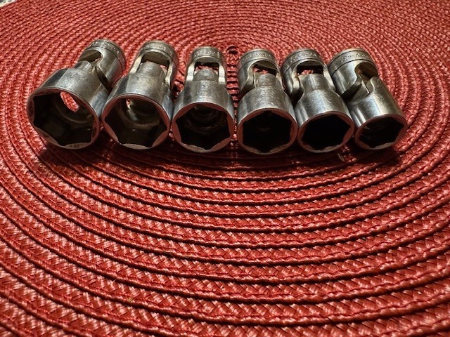 Vintage Snap On FS Swivel Flex Socket Set 3/8″ Drive, 6 Point, 7/16″-3/4″