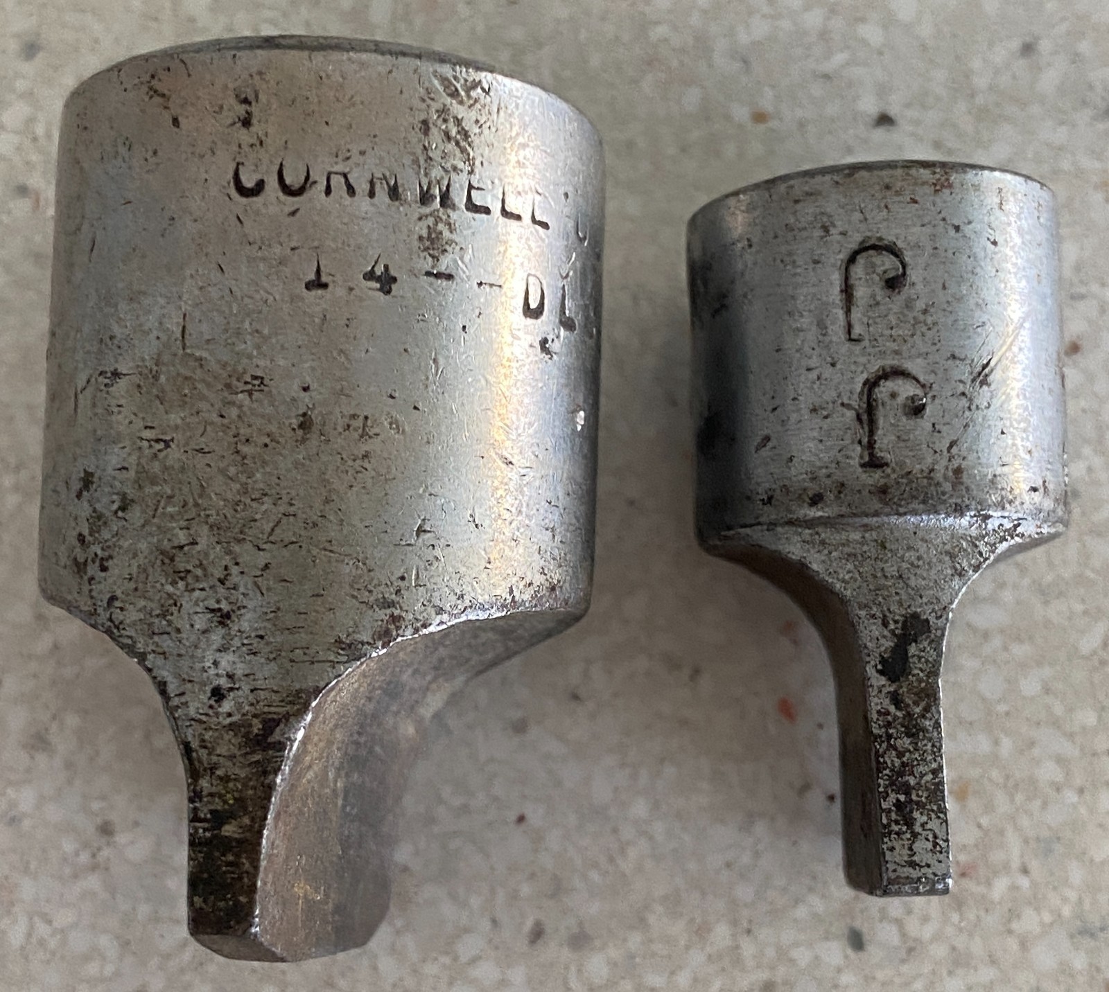 Cornwell Lot of 2 Drag Link Sockets DL-38 1/2″ Drive DL 32 USA Tools Used