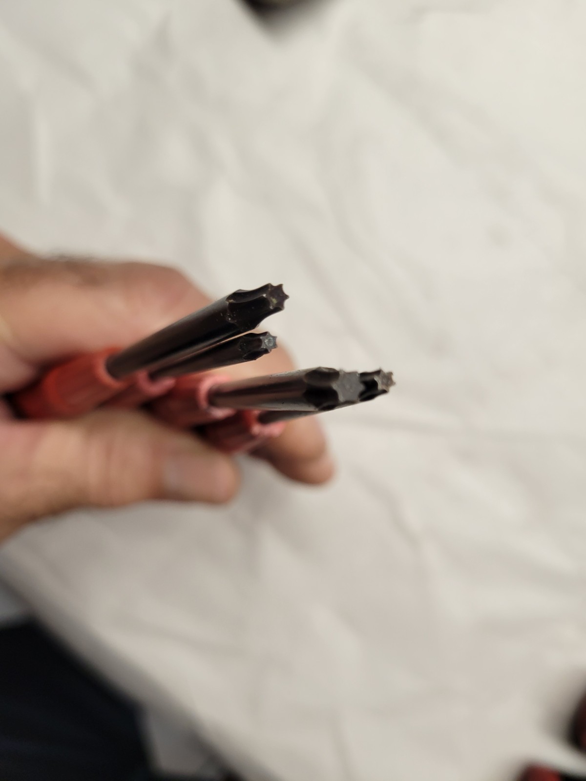 Snap-on SDE70 4pc Miniature Electronic Screwdriver TORX Set USA T9,T10,T15,T20