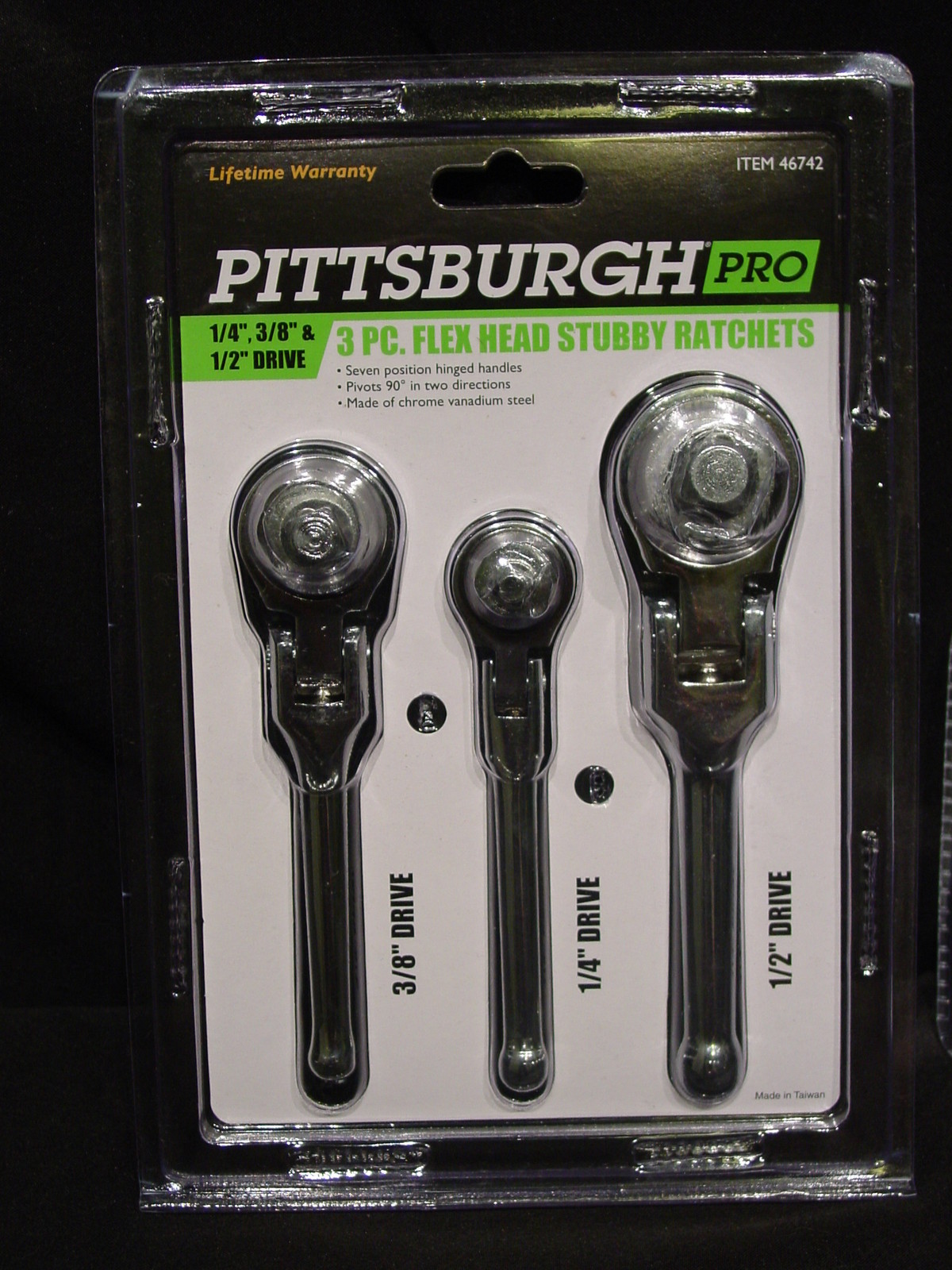 Flex Head Stubby & Thumbwheel Ratchet Set 1/4 3/8 1/2 Wrench Wrenches Tight Spot