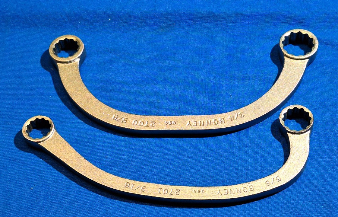 Bonney 2700 & 2701 SAE starter wrenches 3/4″ – 5/8″ & 9/16″ – 5-8″ Matte finish