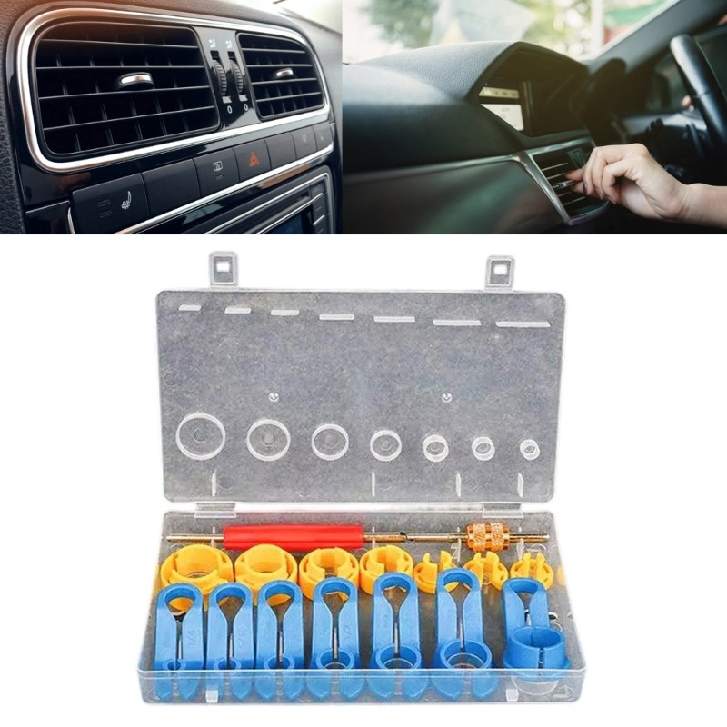 Profession Car Air Conditioning Hose Fuels Line Disconnect Tool with Storage Box