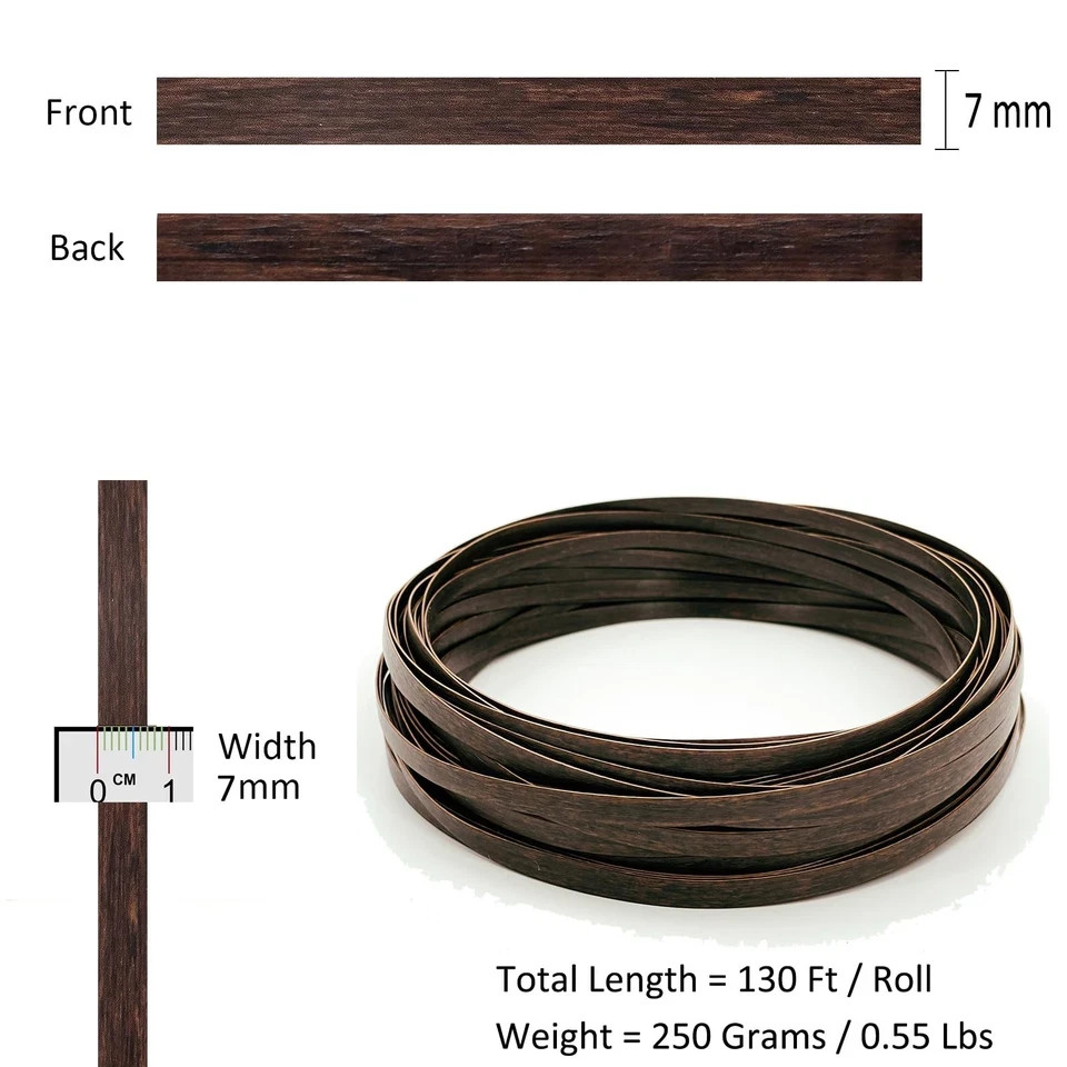 Laphivieh Wicker Repair Kit, Mottled Dark Brown, 0.55 Lbs, Brown