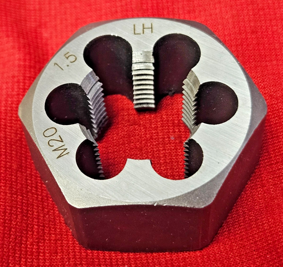 M20 X 1.5 20MM LEFT HAND x 1.4″ Hex Rethread Die Alfa MHD70775L CS LH Metric
