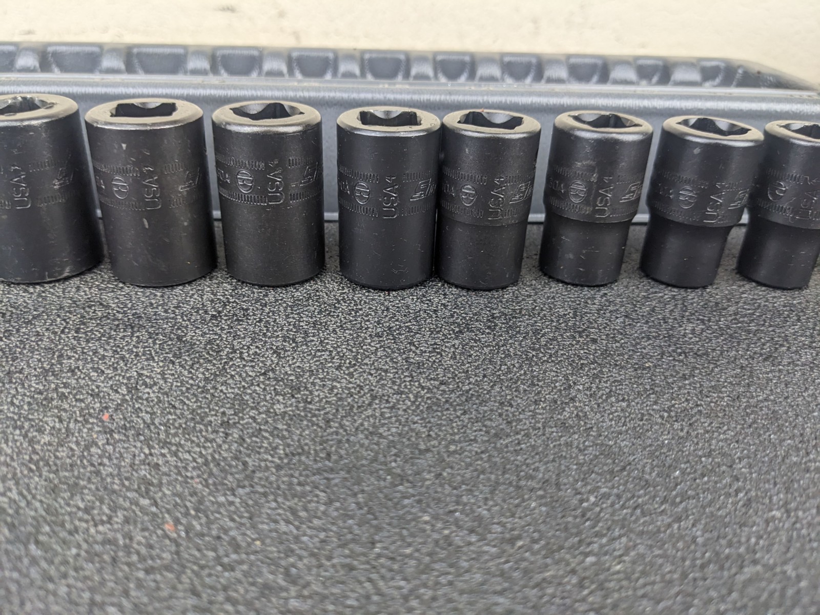 #bm248 Snap On Tools 315IMMYA 15pc 1/2″ Drive Metric Impact Socket Set 10-24mm