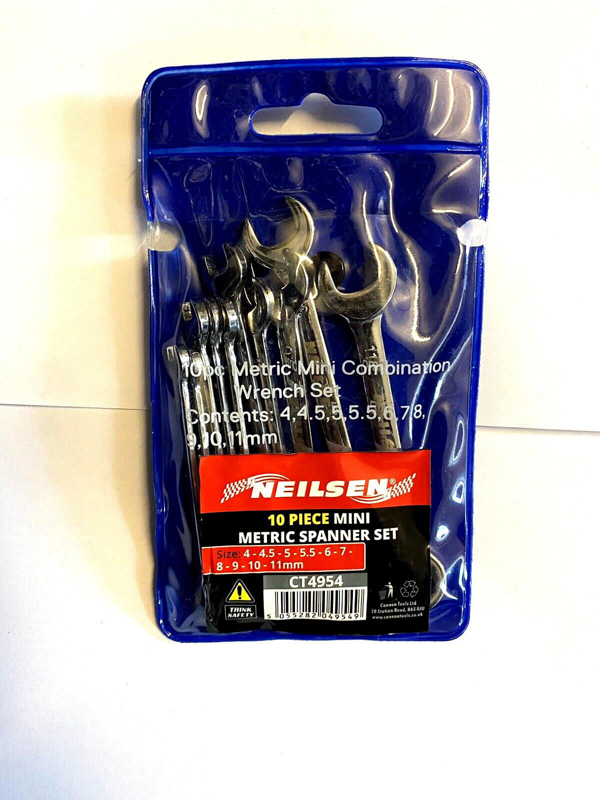 Metric mini Spanner set 10 pcs – Sizes 4 -4.5, 5 – 5.5, 6, 7, 8, 9, 10, 11mm