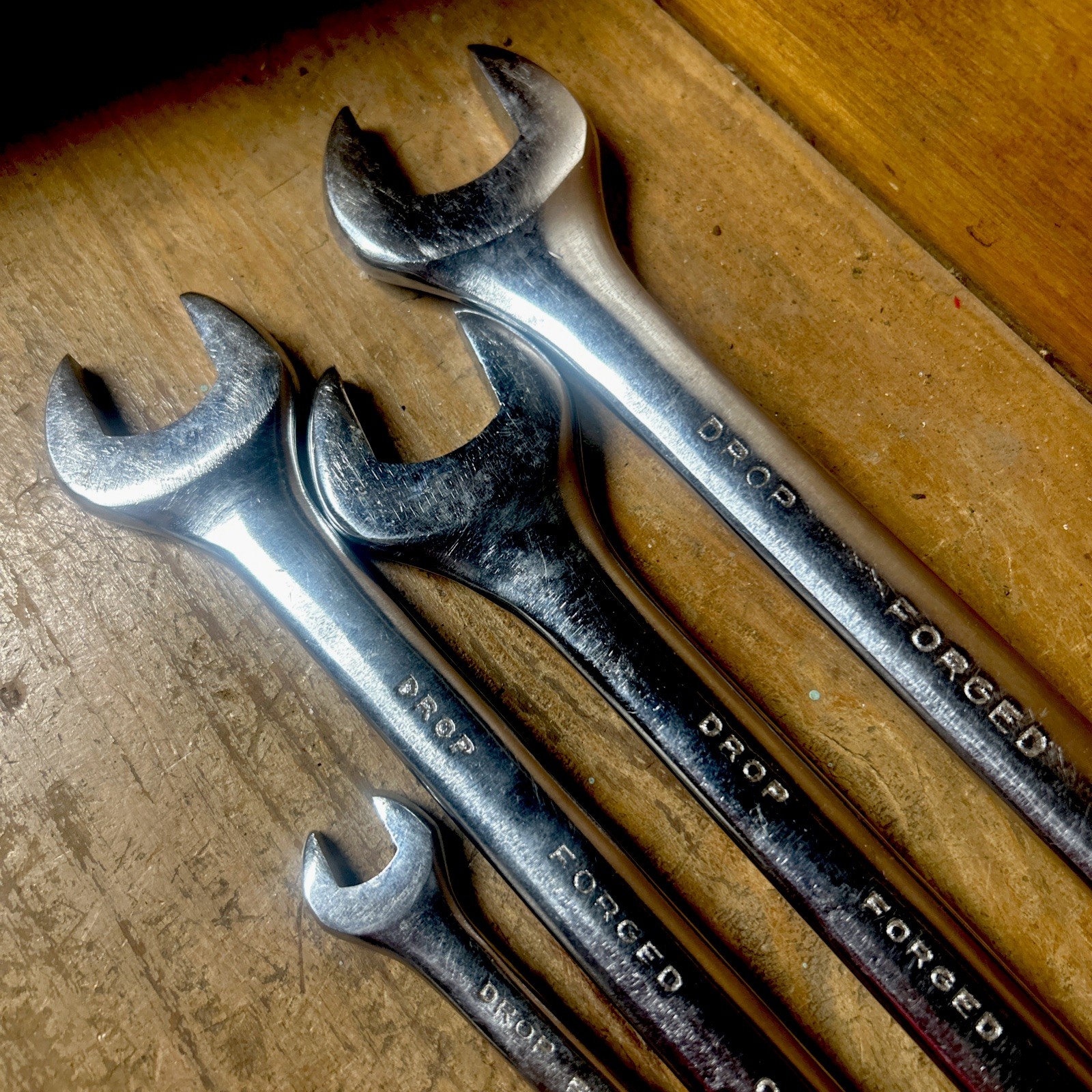 Combination Wrenches By MIT Set Of 4 Metric Size 24, 22, 21 & 10 MM Drop Forged