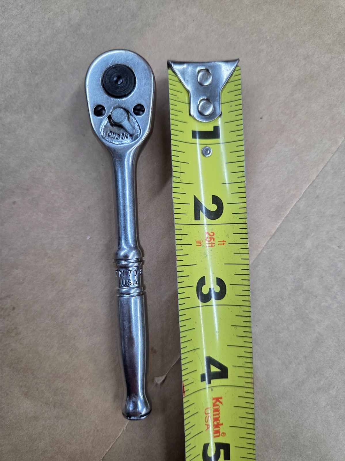 Snap on 1/4″ drive ratchet TM70B Made in USA freshly rebuilt by Snap-on.