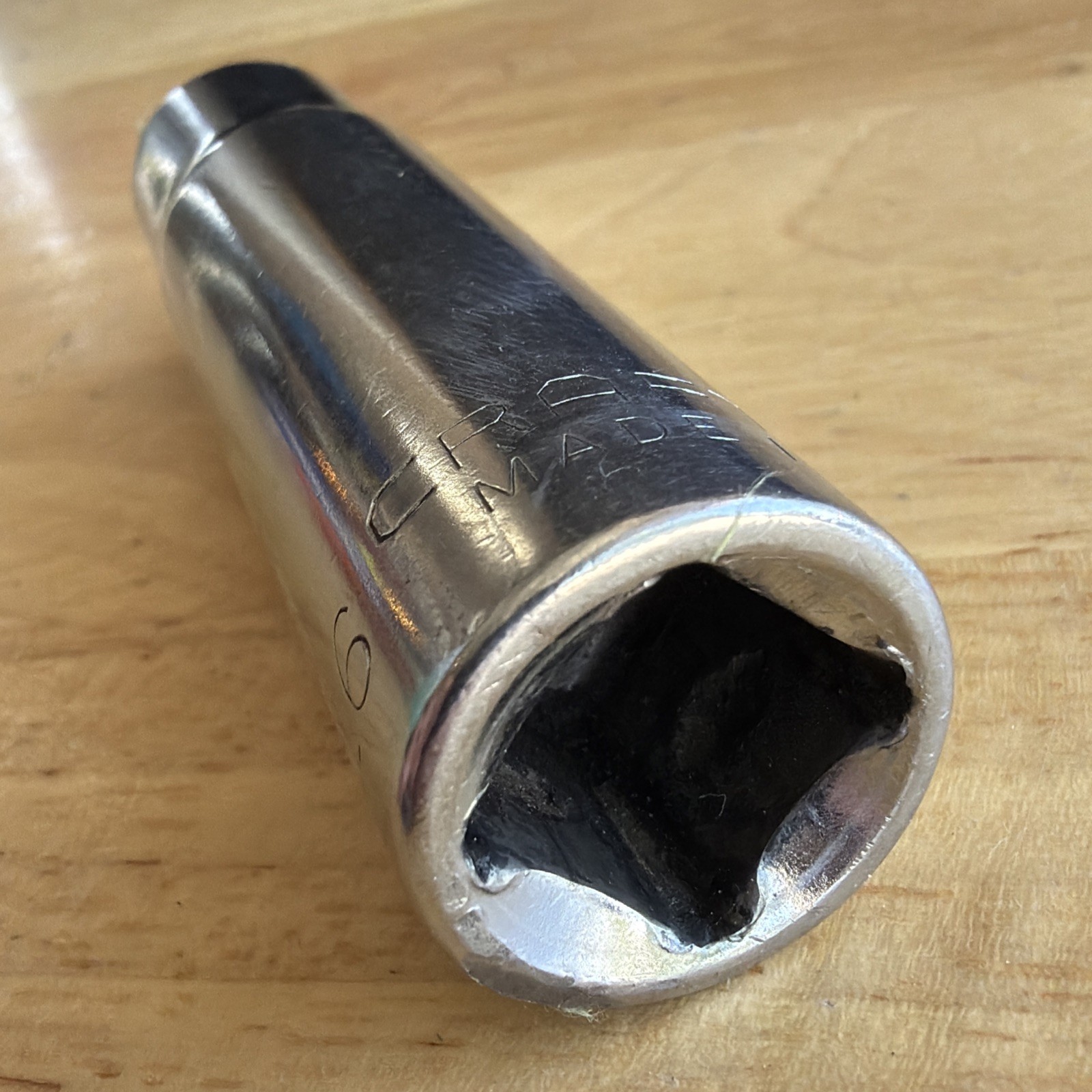 Craftsman 9/16″ Deep Socket 1/2″ Drive 12 Point G Series 47522 Made in USA READ!