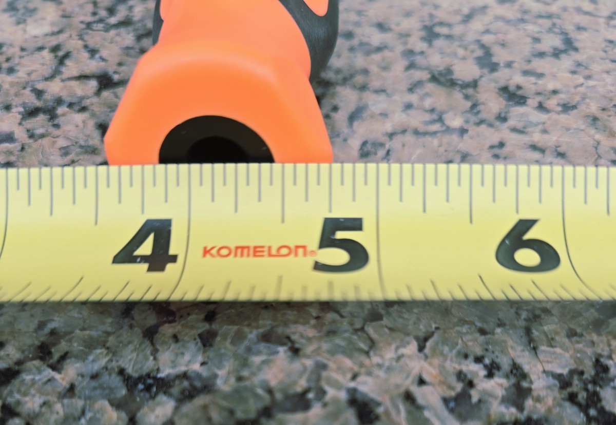 SNAP-ON TOOLS 4-3/4″ ELECTRIC ORANGE & BLACK REPLACEMENT REPAIR Soft Grip HANDLE