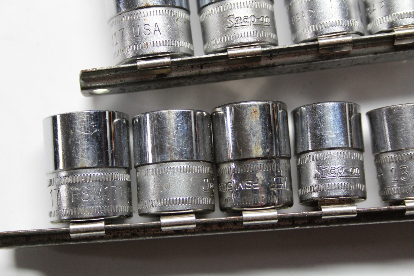 SNAP-ON TOOLS 3/8″ DRIVE 6-POINT METRIC DEEP/SHALOW SOCKET SET 26MM-6MM 33pc USA