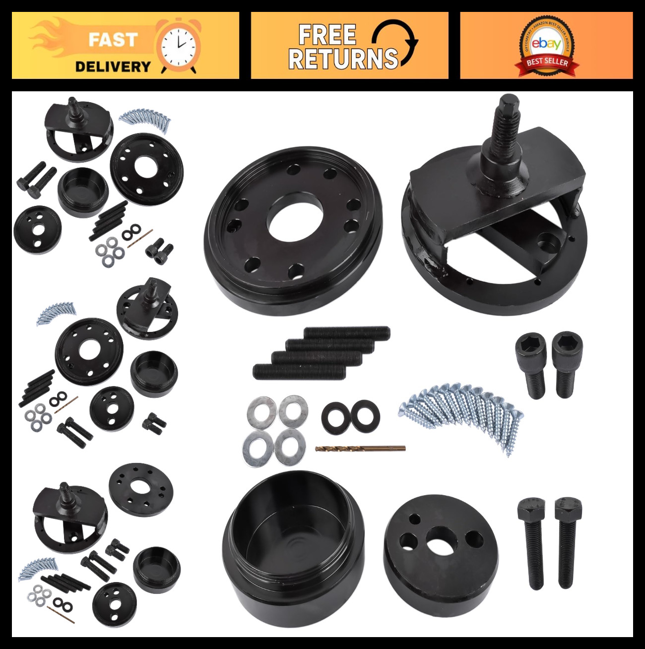 Crankshaft Seal Remover & Installer Tool Set for Cummins 3.9L 5.9L 6.7L 1989-201