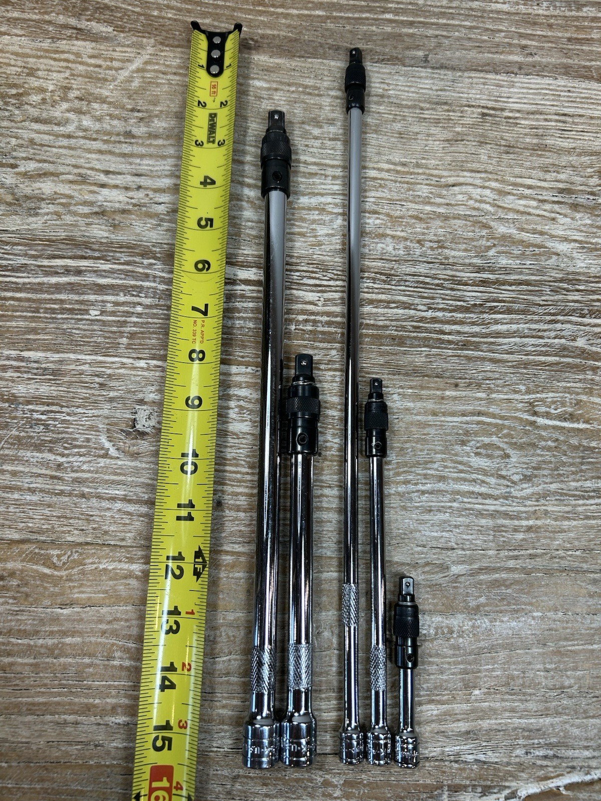 SK Tools 5 pc 1/4” & 3/8″ Drive LOCKING Extension Set Lot – Knurled FREE SHIP