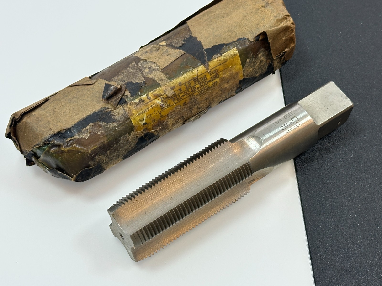 🇺🇸 S.T. Co Tools USA H33L 1-3/8-12 N.F. Taper 4-Flute Tap (NEW Old Stock NOS)