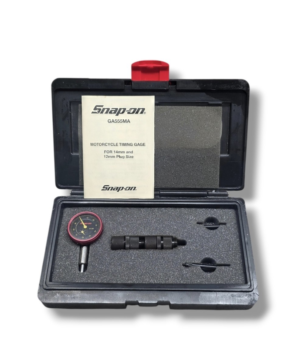 Snap On GA555MA Motorcycle Timing Gauge With Case