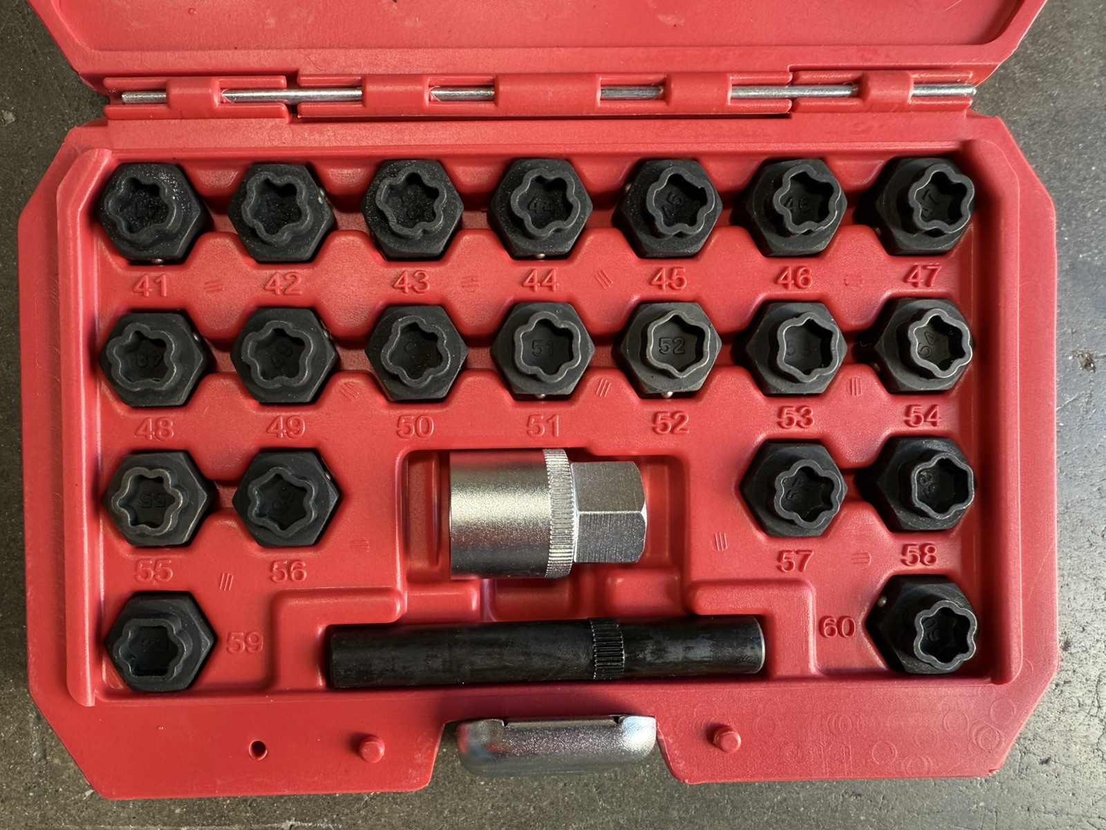 22pc BMW Wheel Locking Nut Key Removal Tool Anti-Theft Lock Lug Nut Socket Screw