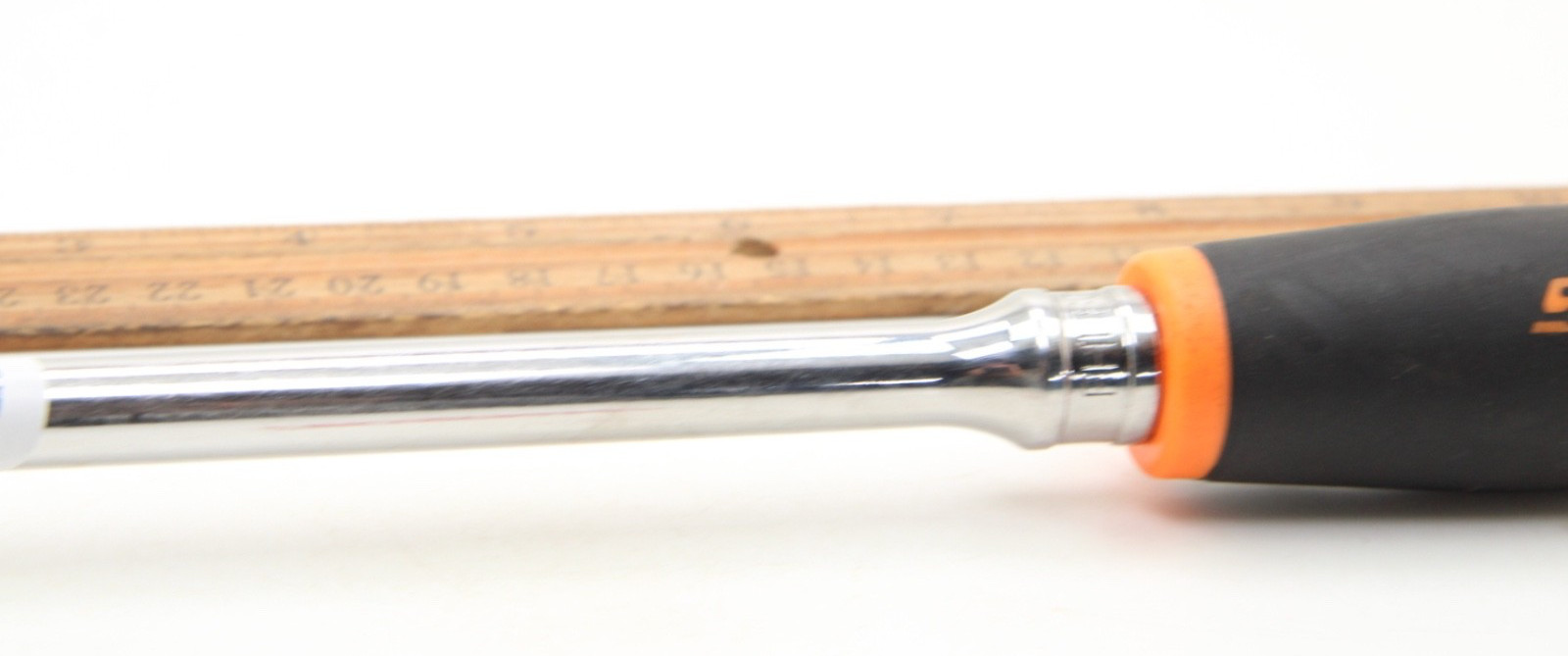 Snap-on FHL80 3/8″ Long-Handle Ratchet 80 Tooth Soft Grip Orange 12.5″ USA