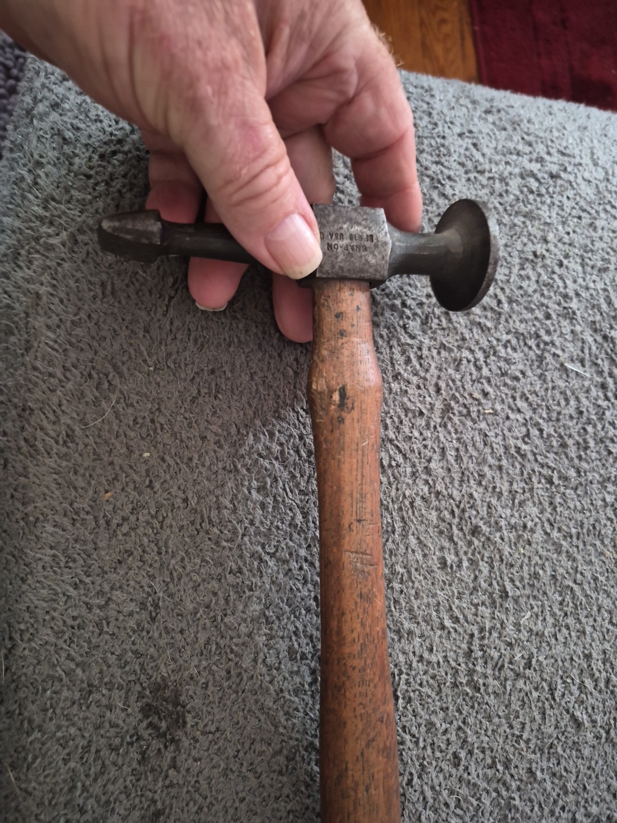 🇺🇸 Snap On Tools Sheet Metal Forming Cross Wide Nose Peen Auto Body Hammer(A)