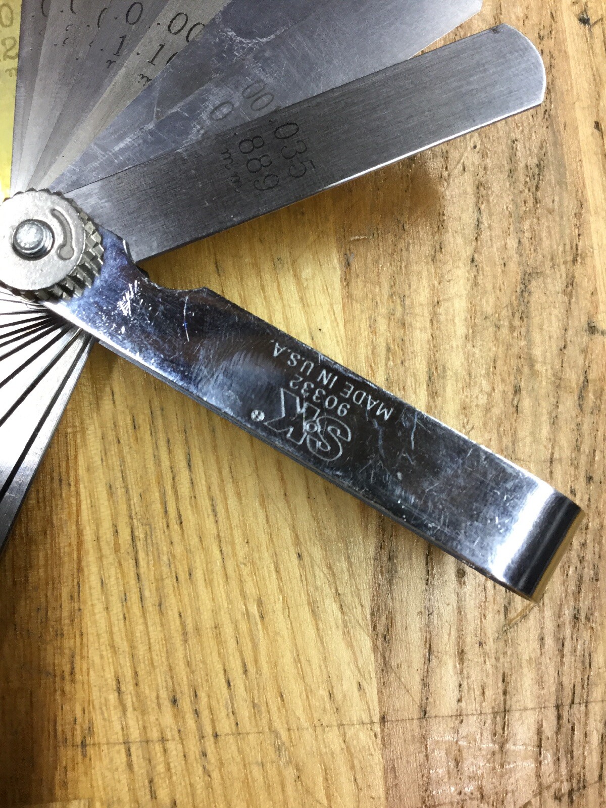 SK HAND TOOLS 90332 32 BLADE THICKNESS GAGE – MADE IN USA