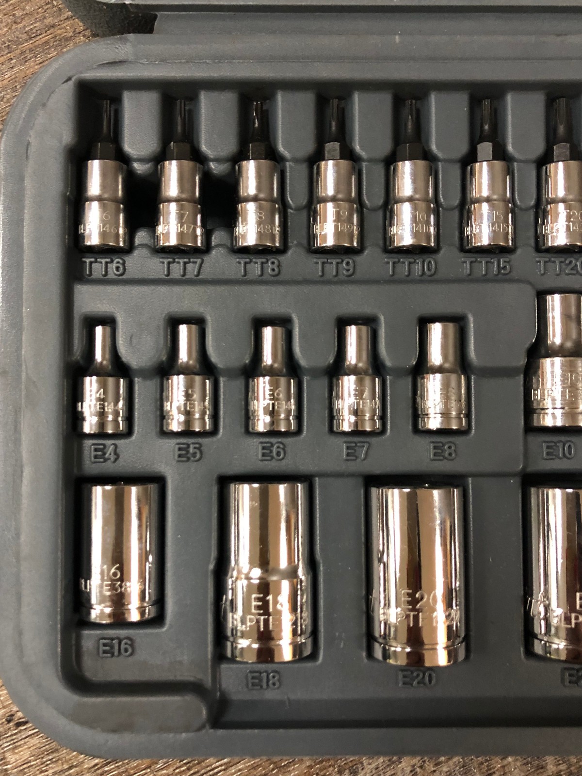 COMPLETE Blue Point BLPTSSC43 Combination Drive Tamper Resistant TORX Socket Set