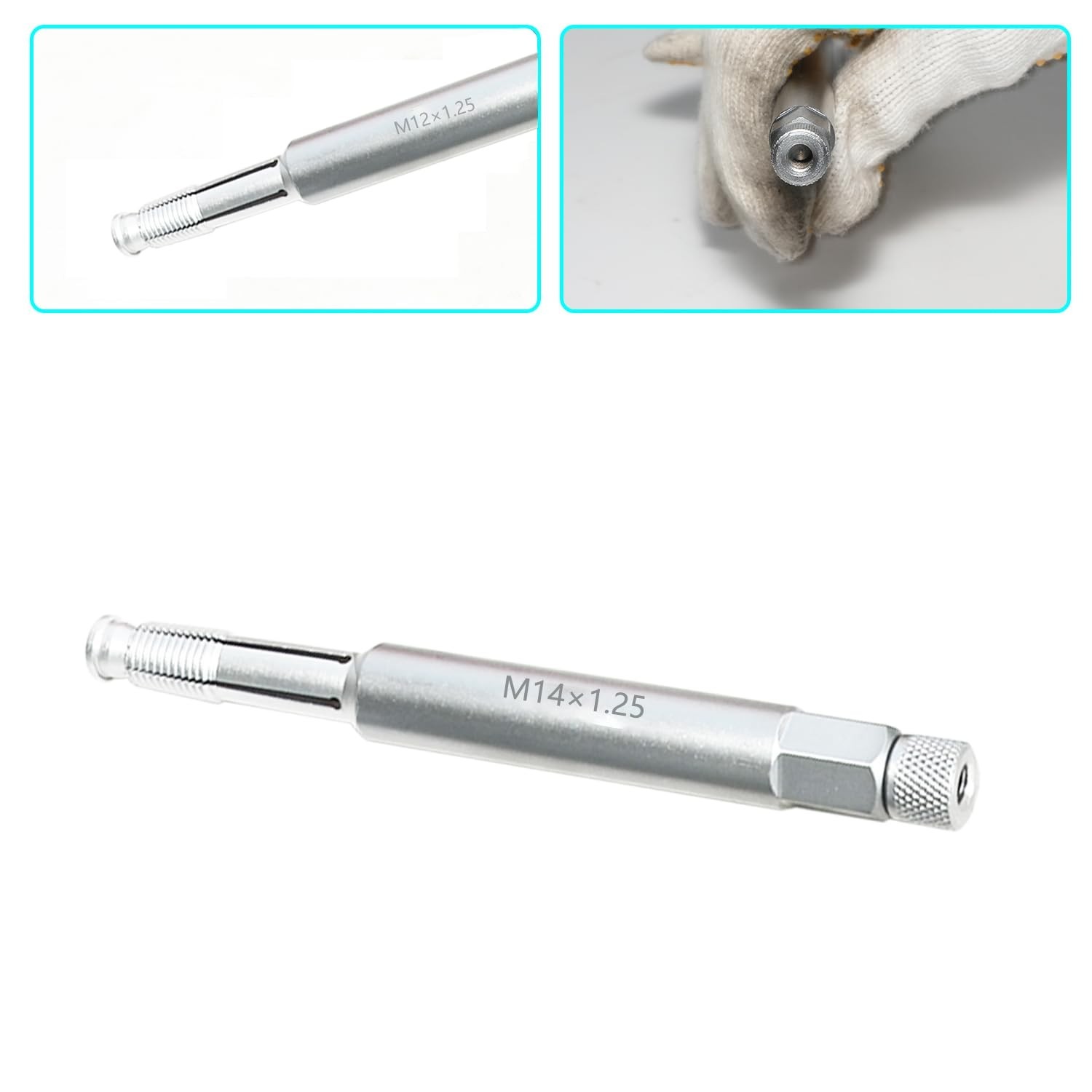 14mm Spark Plug Thread Repair Tool Kit – M14x1.25 Back Tap & Chase Taps 2 Pack