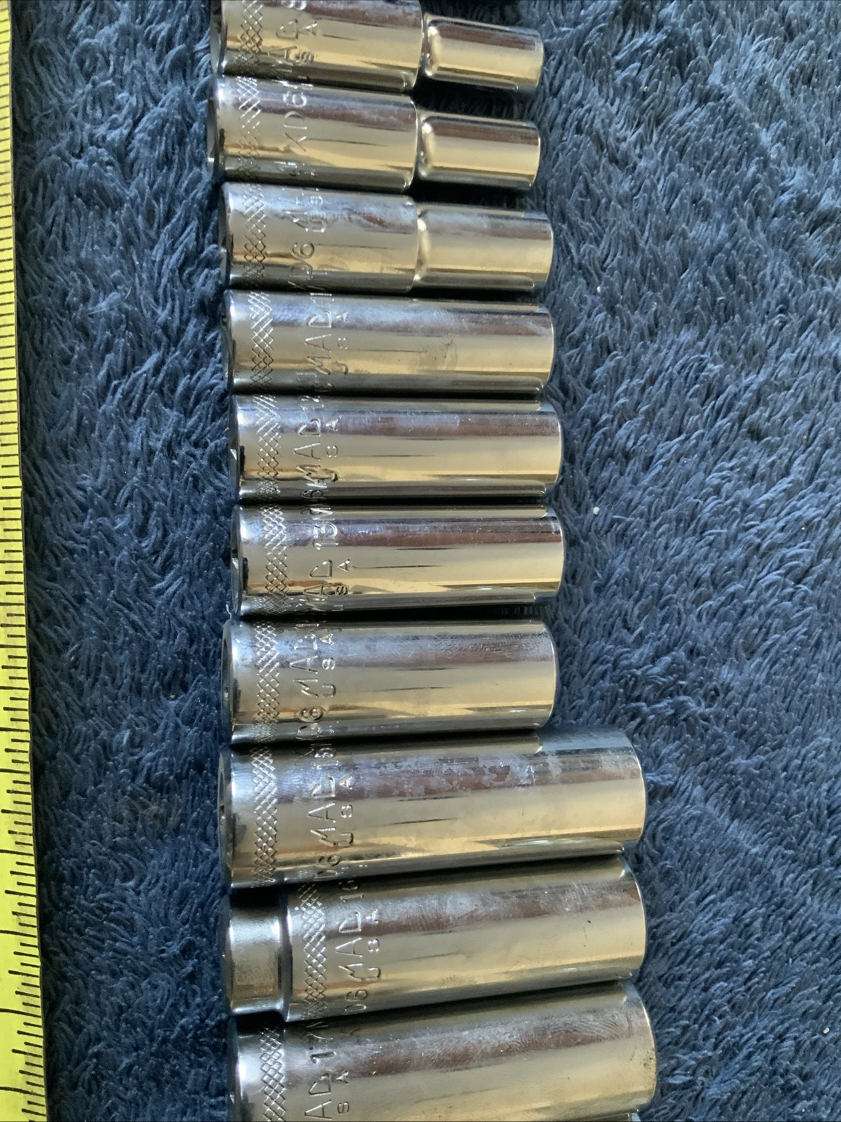 Mac Tools 3/8” Drive Deep Socket Set, 6-19mm….6pt….1 Is Different Style…..zzz