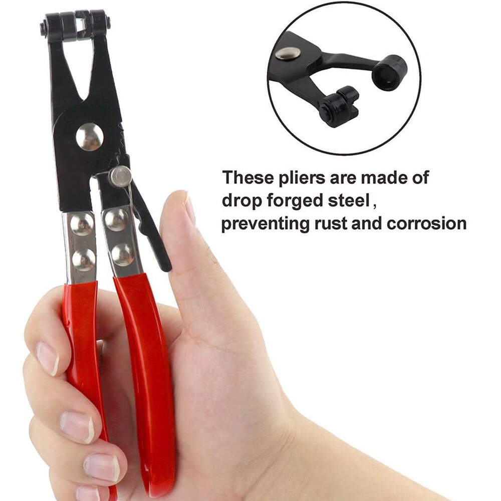 2FT For Fuel Oil Water Hose Auto Tool Flexible Wire Long Reach Hose Clamp Pliers