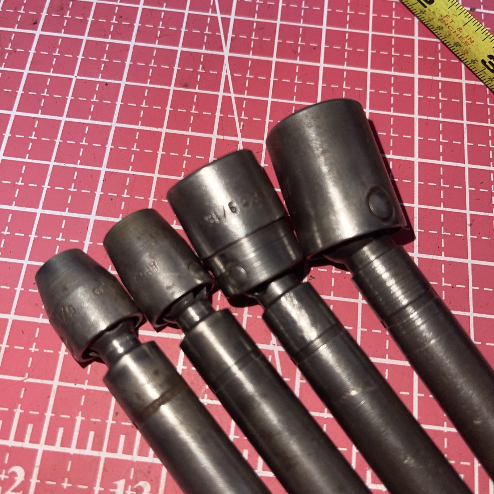 Apex USA Hex 7/16 Power Drive 5 Piece 5/16 – 5/8 Wobble Socket Adapter Extension