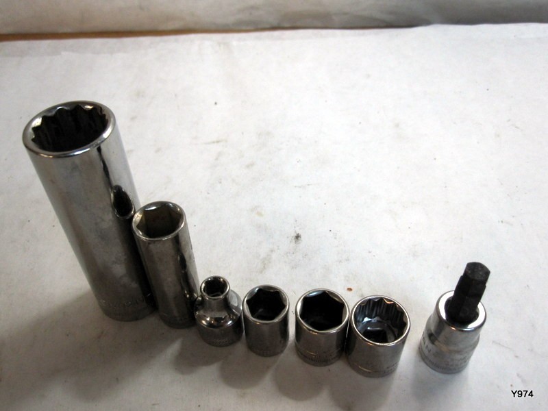 craftsman set of 7 sockets see description