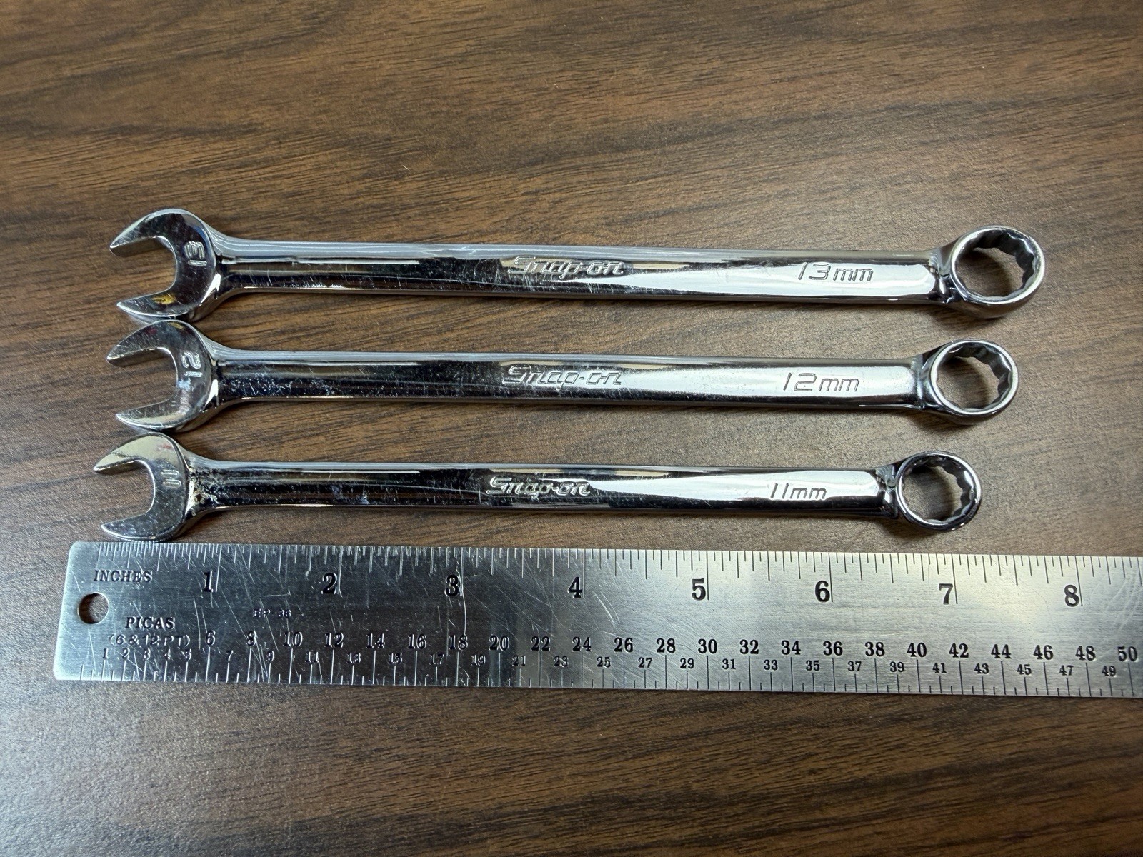 Snap-on Tools OEXM110A, OEXM120A, OEXM130A 11mm 12mm 13mm Combination Wrench Set