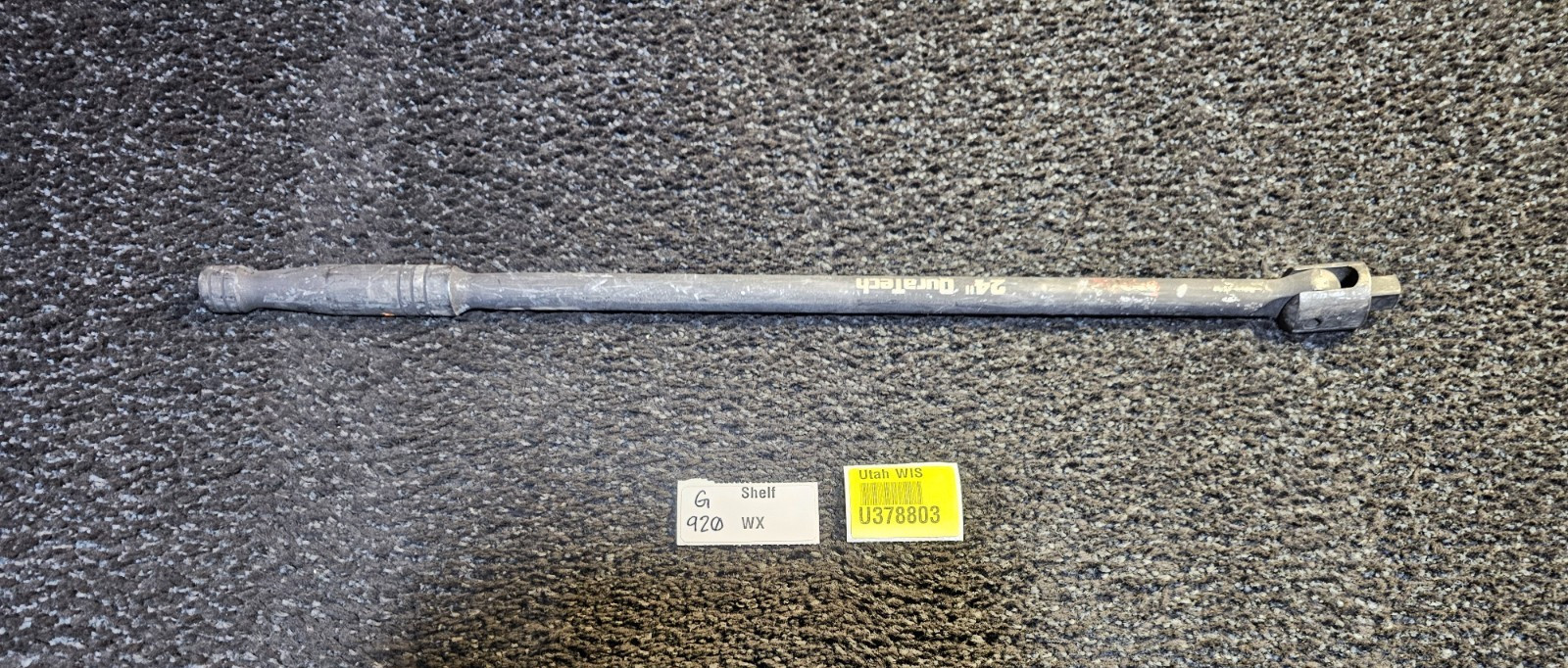 DURATECH Breaker Bar 1/2» Drive 24-Inch Heavy Duty CR-MO Head Black Phosphate