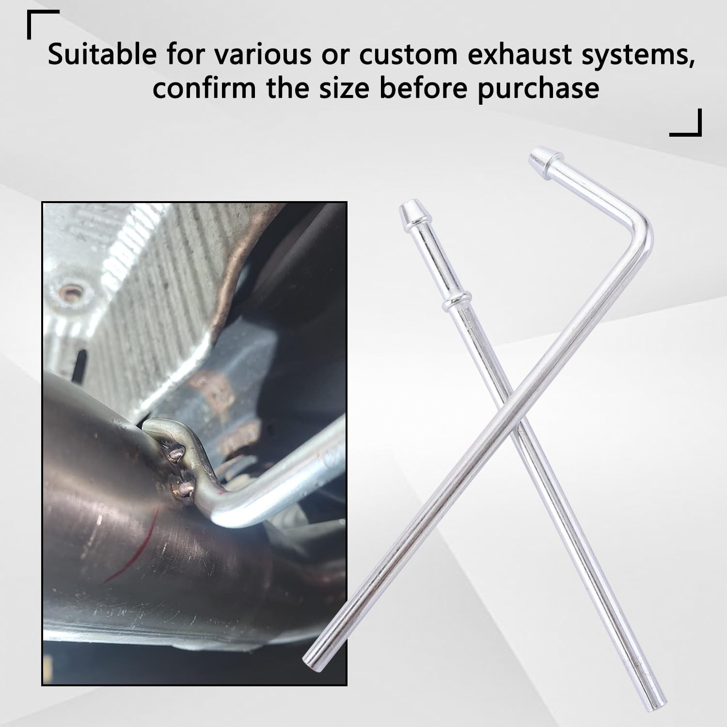 Exhaust Hanger Rods HeavyDuty Steel 4 Pcs for Vehicle Repair