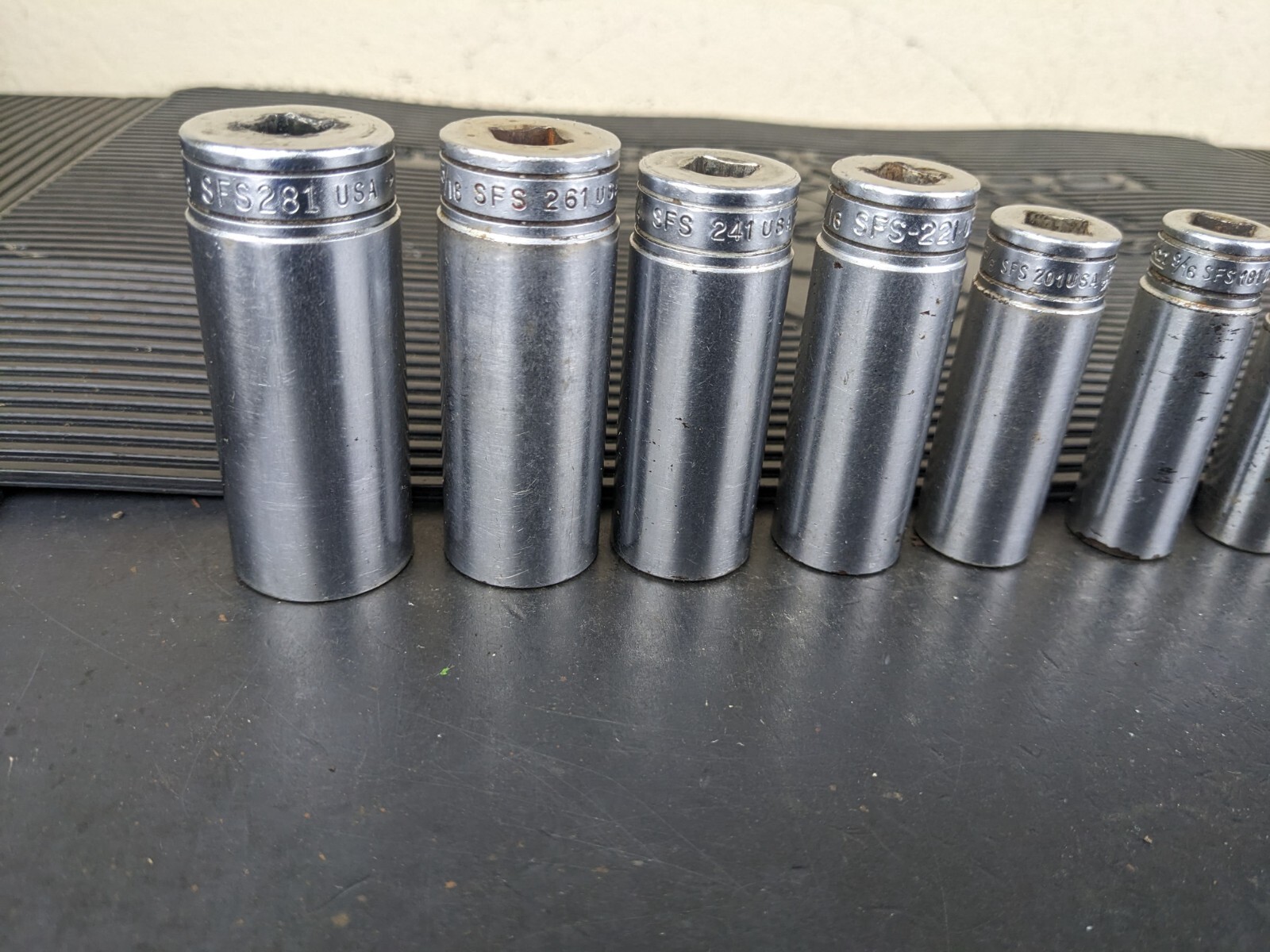 #bg234 Snap on Tools 211SFSY 3/8″ Drive Deep Chrome Socket Set Socket Set