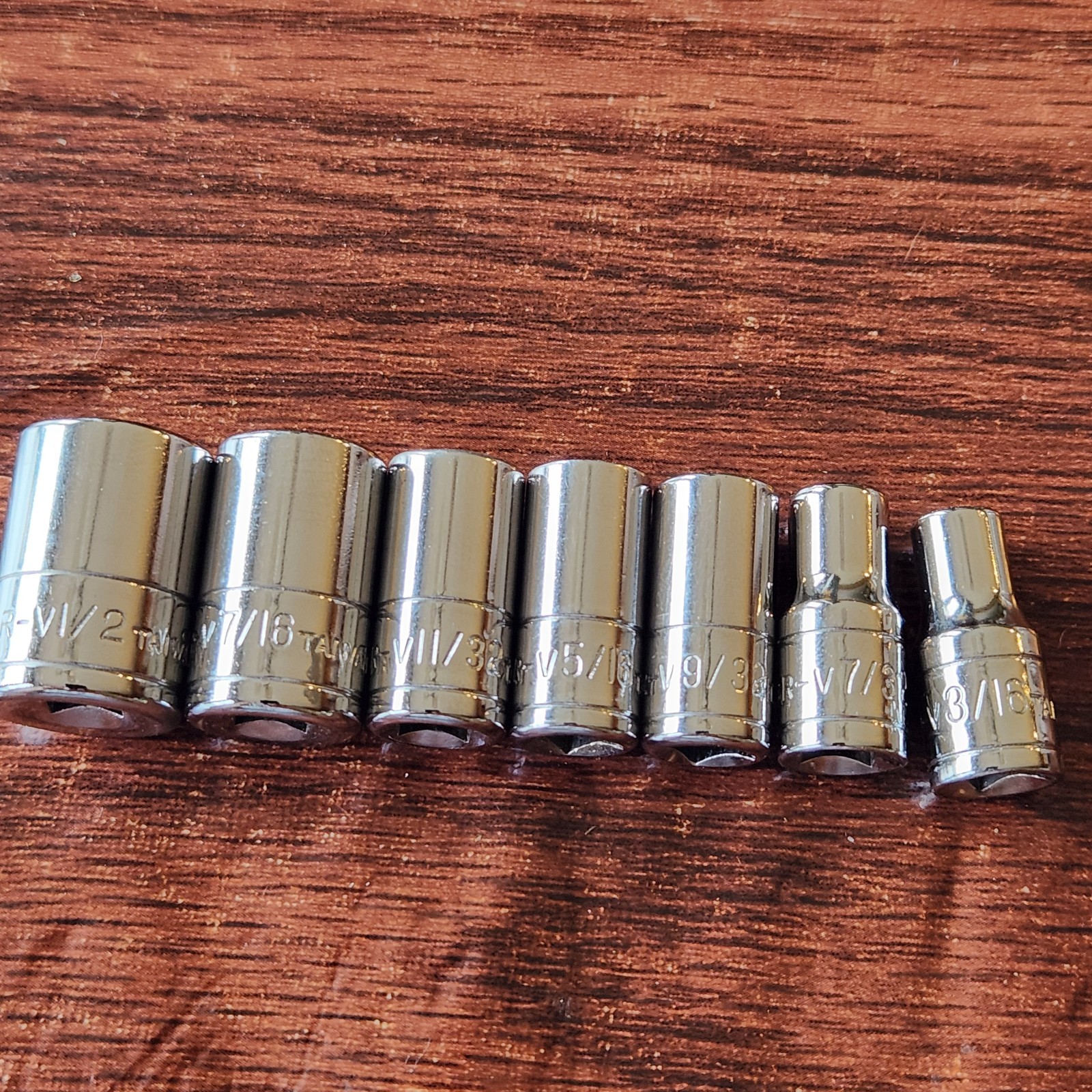 Lot of 24 Standard & Metric 1/4″ Drive Sockets Taiwan Japan Sri Lanka