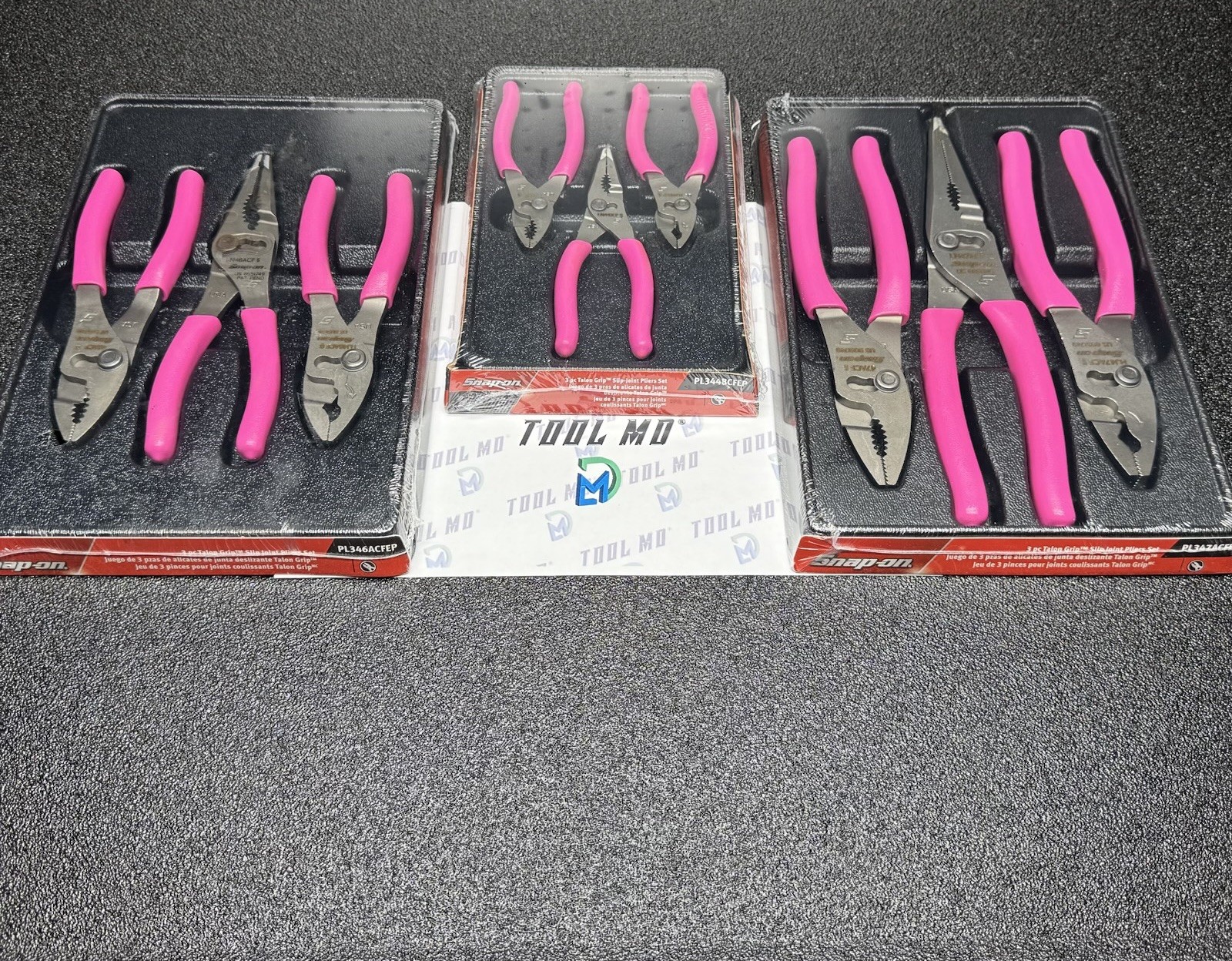 Snap-on Tools LIMITED ELECTRIC PINK Pliers Set PL347ACFEP PL346ACFEP PL344BCFEP