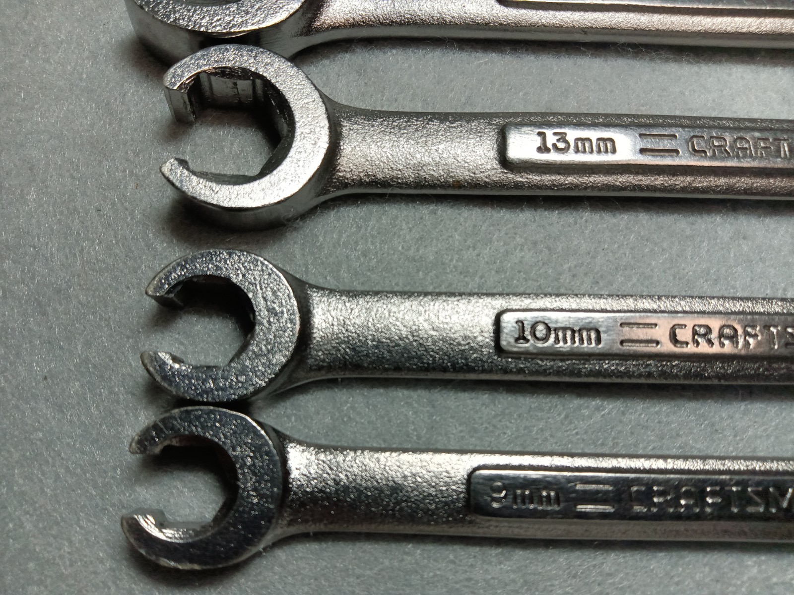 Sears Craftsman USA 5Pc METRIC Flare Nut Line Wrench Set – VV, VA 9mm-21mm