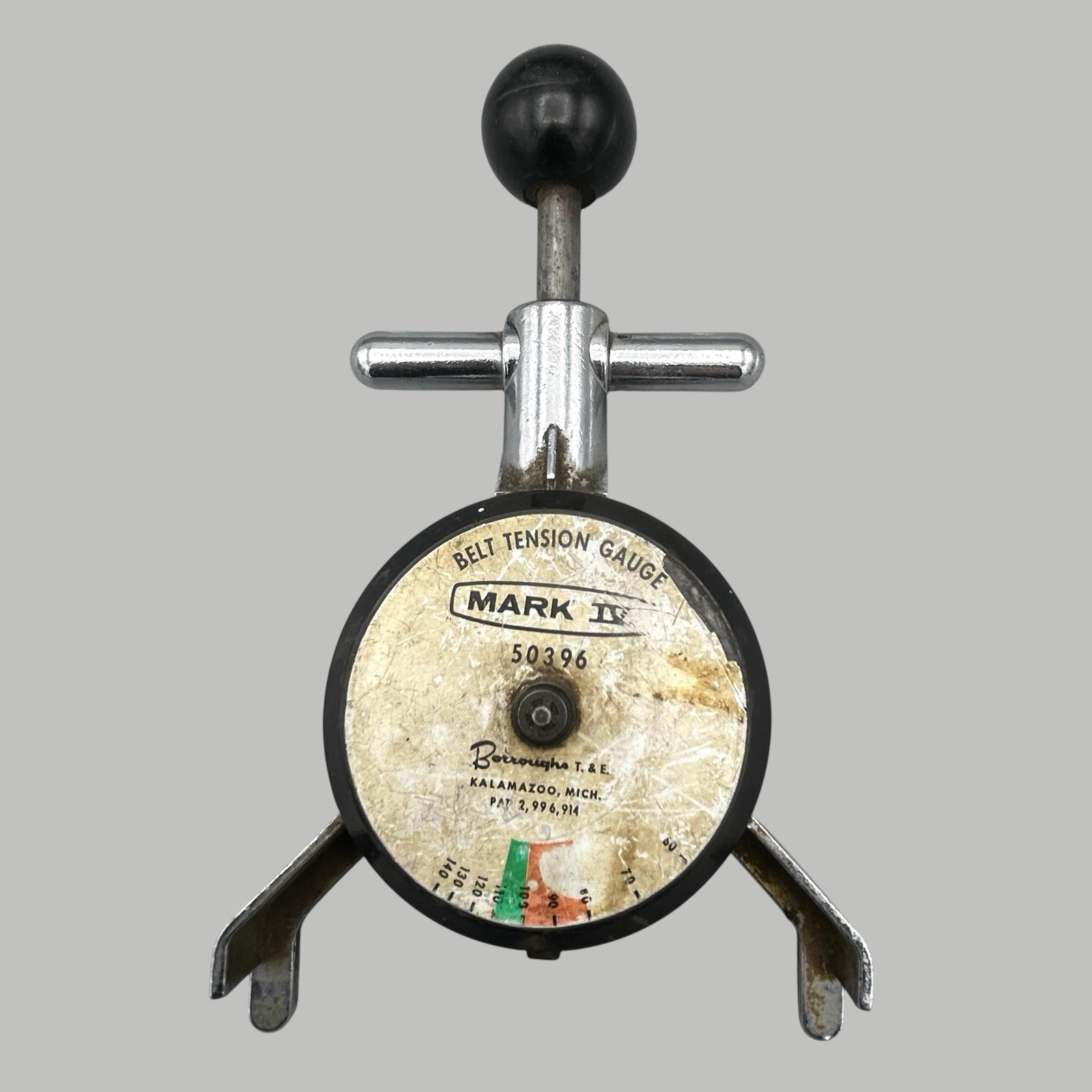 Borroughs Mark IV Belt Tension Gauge 50396 Vintage Rough Ships Quickly