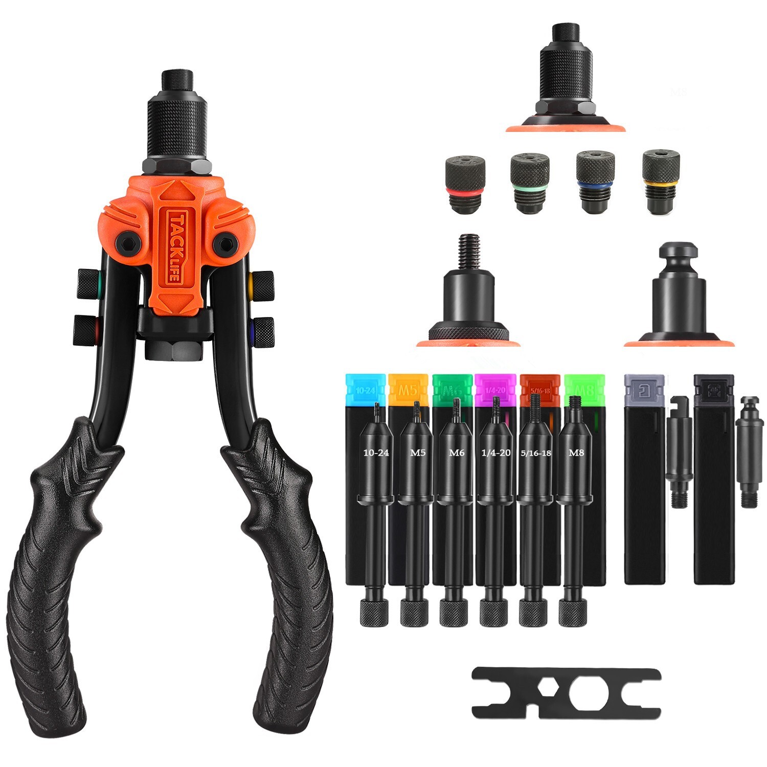 Rivet Nut Gun Kit 3 IN 1 Rivnut Tool Nut Setter Thread Setting Nutsert Tool