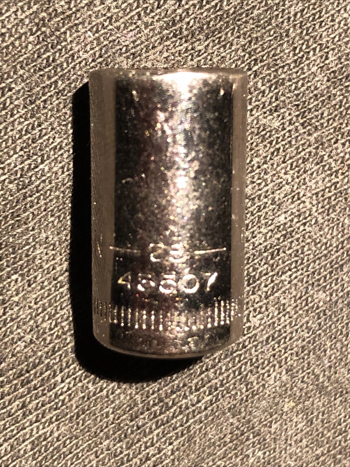 9mm CRAFTSMAN USA V-43507 6-pt 1/4-in Dr Shallow Socket