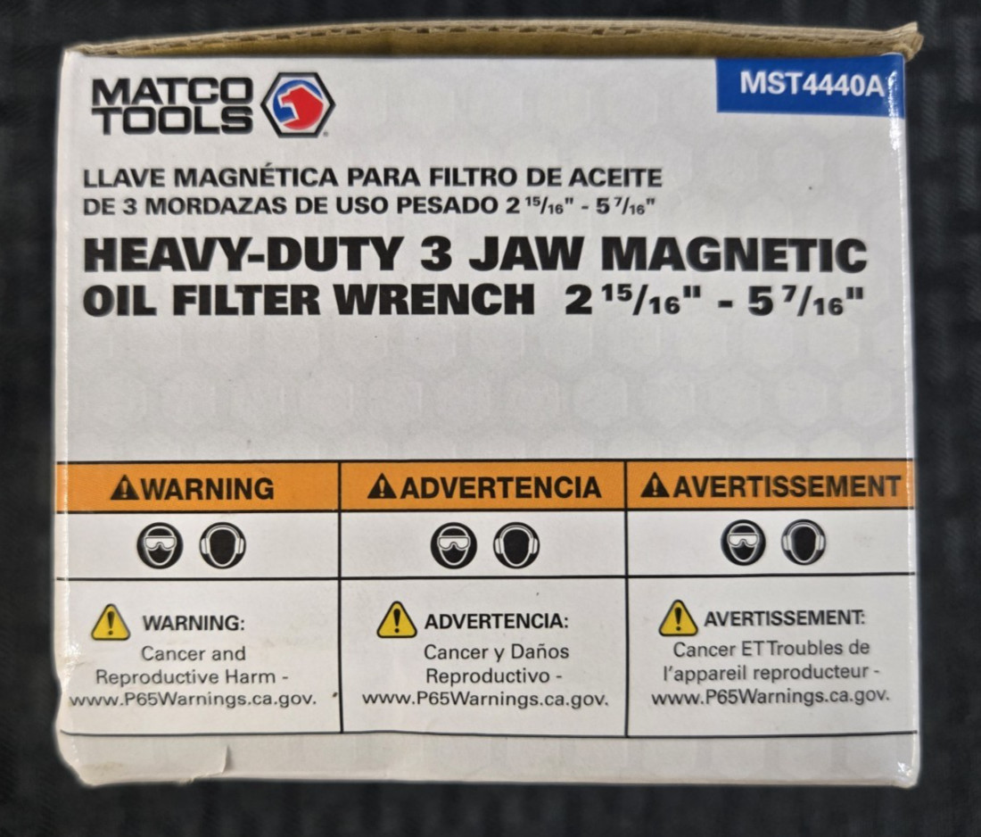Matco Tools MST4440A Heavy Duty 3-Leg Filter Wrench Oil Filters 2-15/16″-5-7/16″