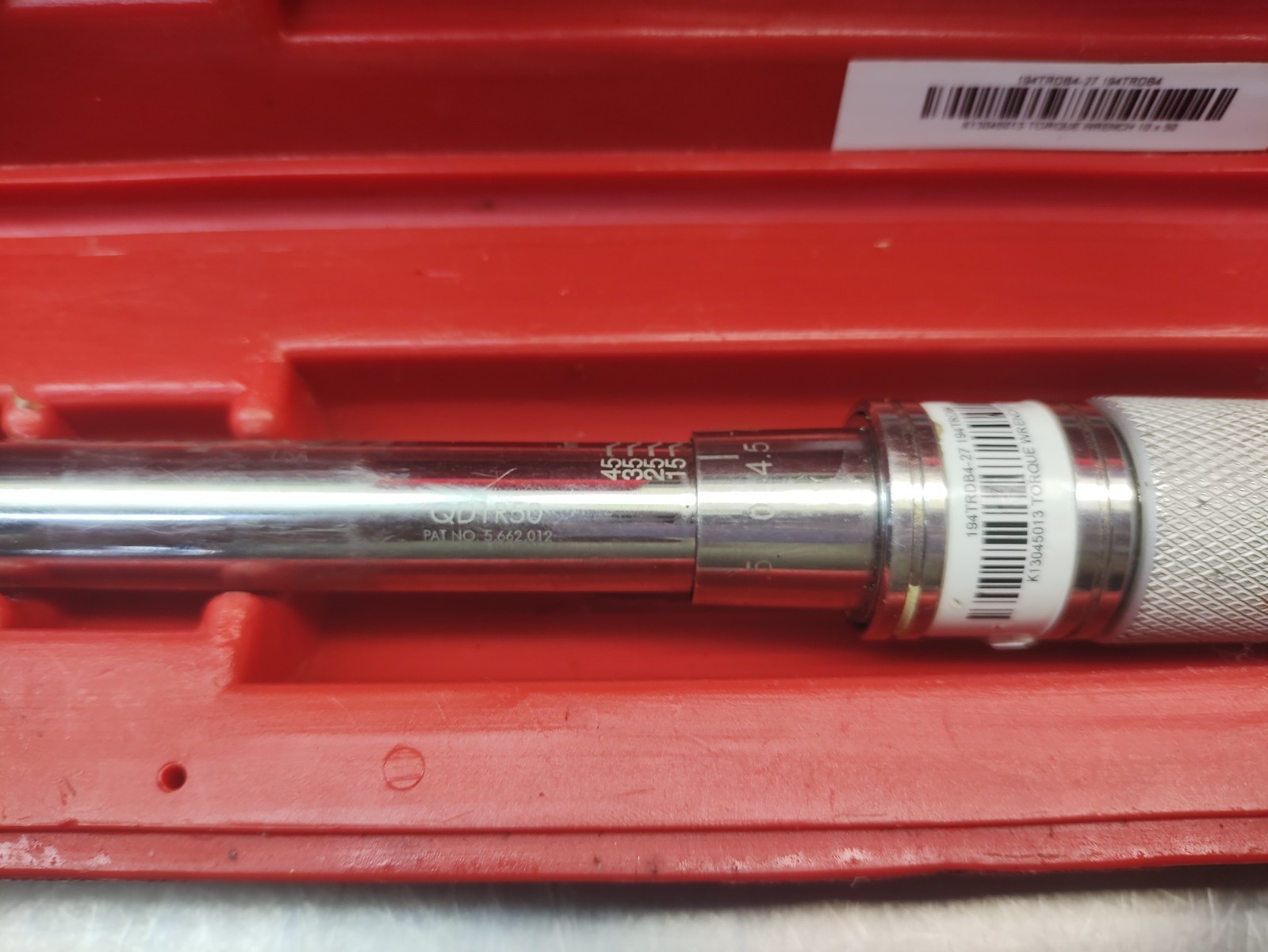 Snap-on QD1R50 1/4″ Drive Ratchet Click Torque Wrench 10-50 in/ lbs USA