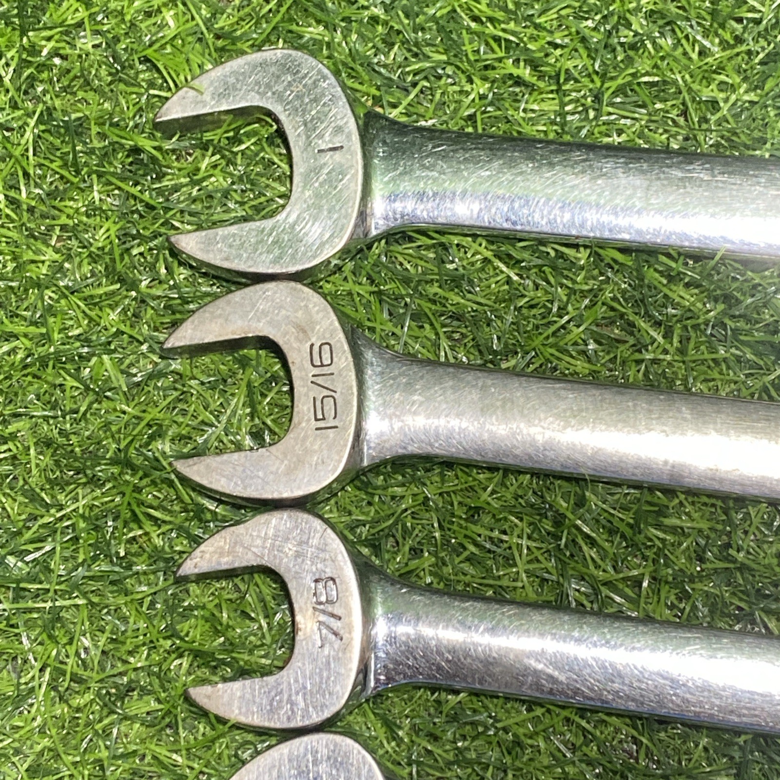 Vintage Snap-On USA 10pc SAE OEX12A – OEX32A Comb. Wrench Set Missing 24A
