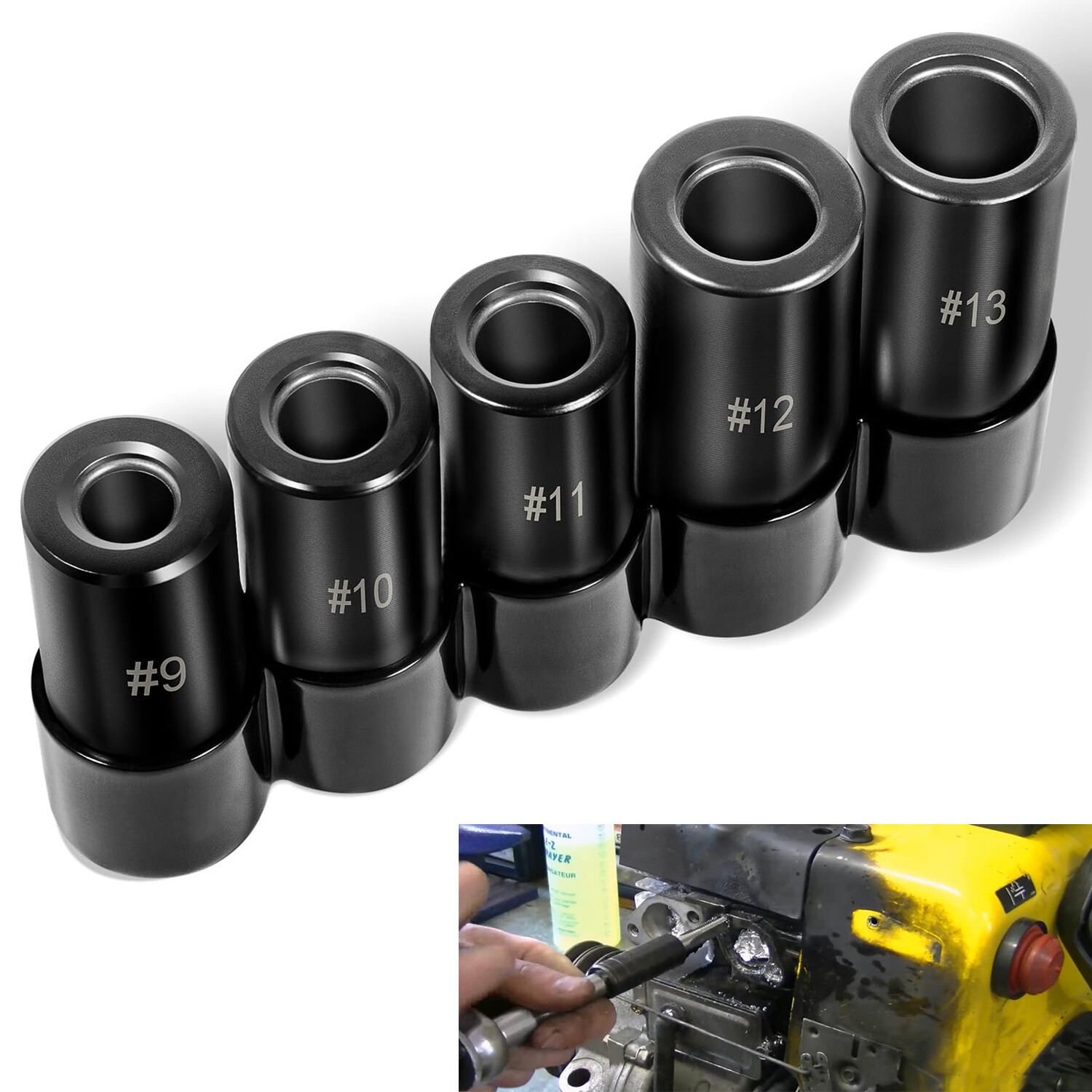 71670 Large Tap Socket Set, Fits 5/8″, 11/16″, 3/4″, 7/8″ & 1″ (16mm-25mm) Taps