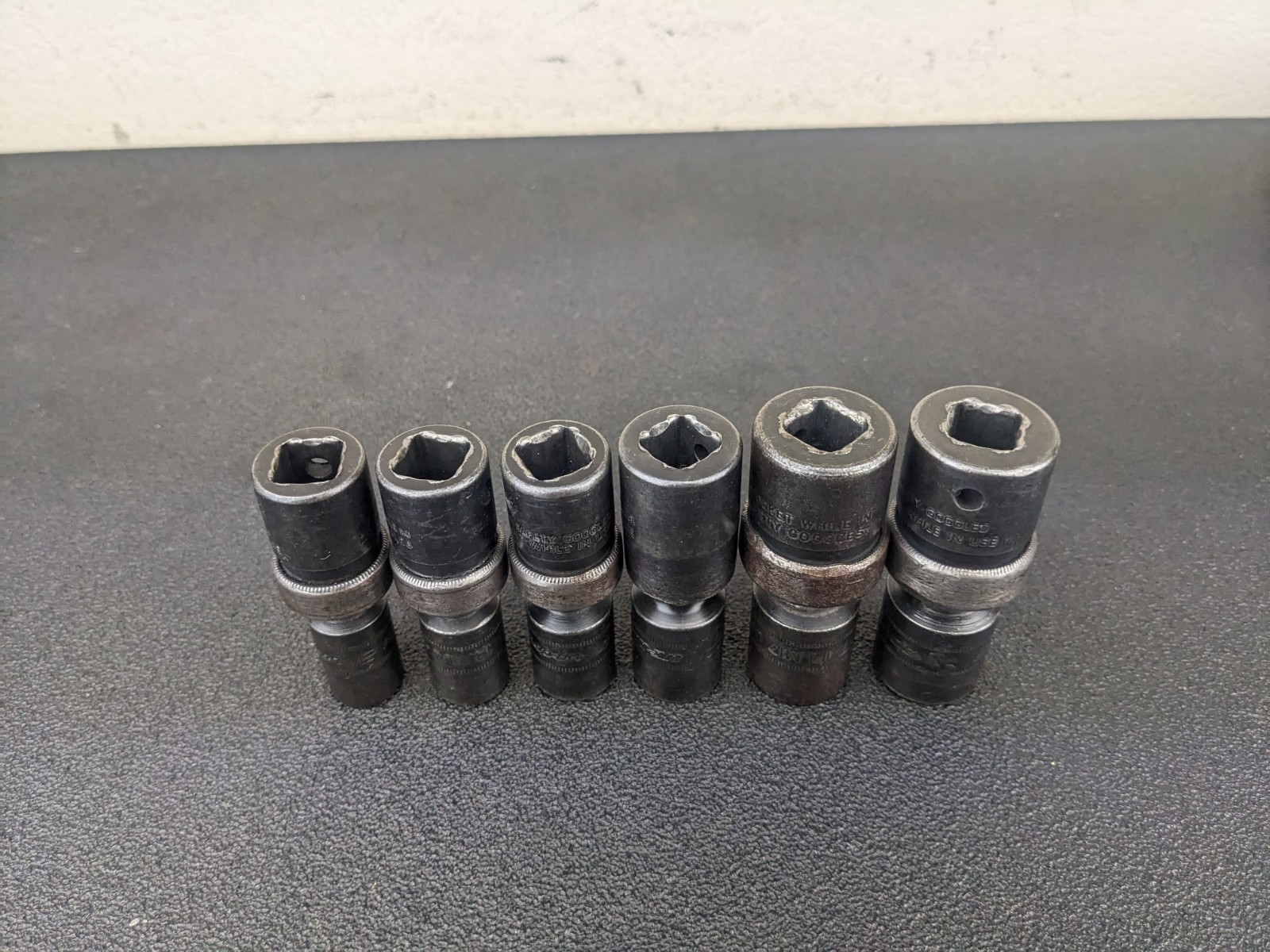 #bl432 Snap On Tools IPLM 1/2” Impact Swivel Socket Set 12,13,14,15,17,18mm