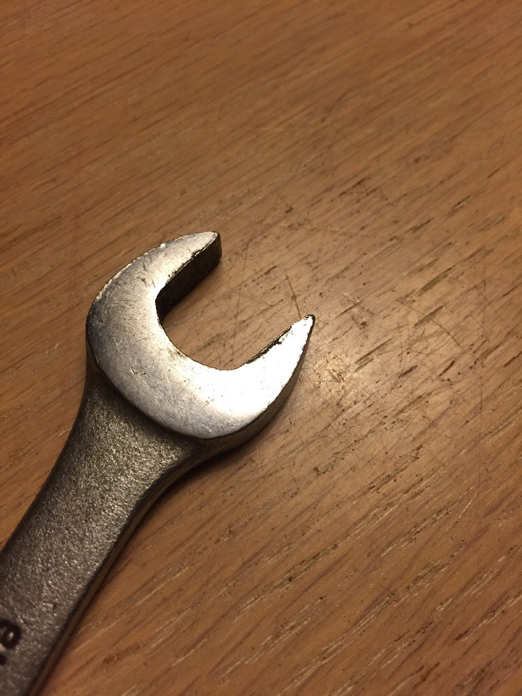 Williams Superrench Tool USA Vintage Open End 5/8-9/16 Wrench 7″Long Free Ship