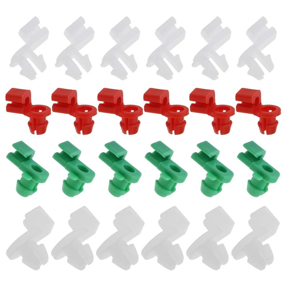 24 PCS Car Left Right Driver Door Lock Rod Clips for Most Car 2-3.5mm Hole