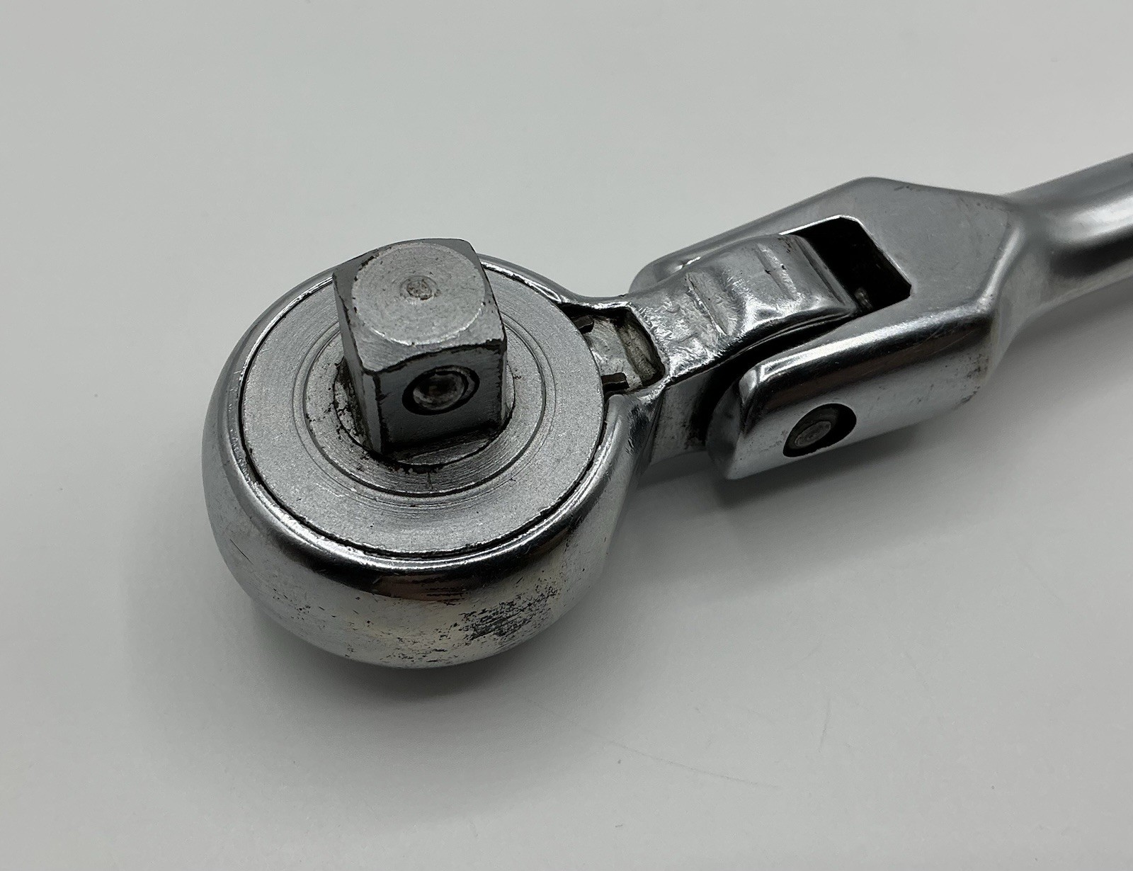 Vtg INDESTRO USA #3270 Indexing Flex Head 1/2” Drive Ratchet Just Serviced