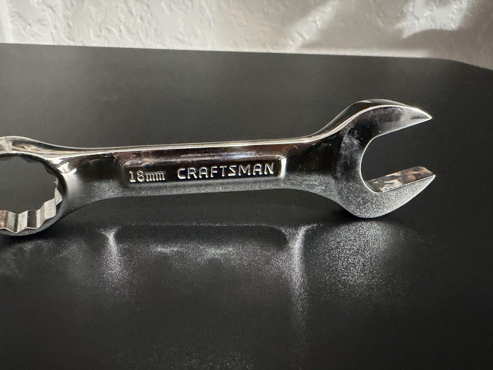 Craftsman 44119 combo wrench 18 mm 12 point stubby 5″ long